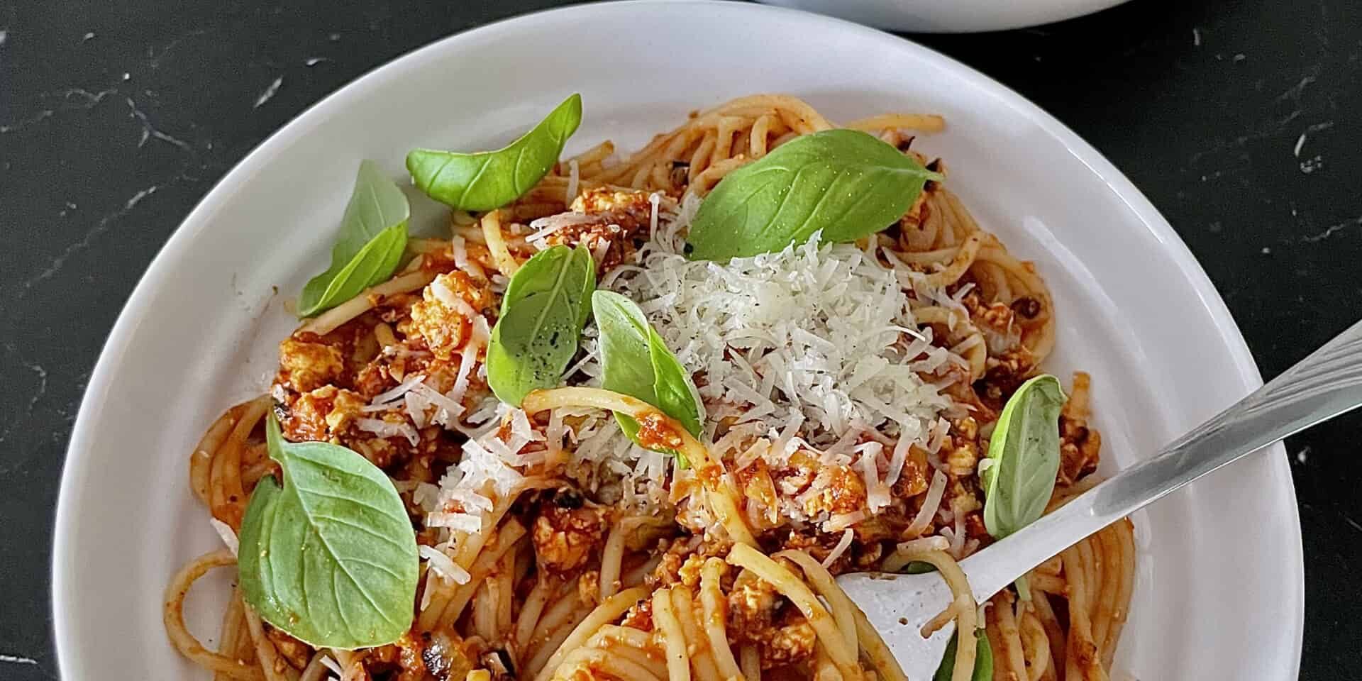 spaghetti z tofu