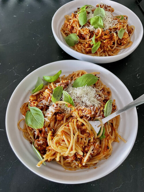 spaghetti z tofu