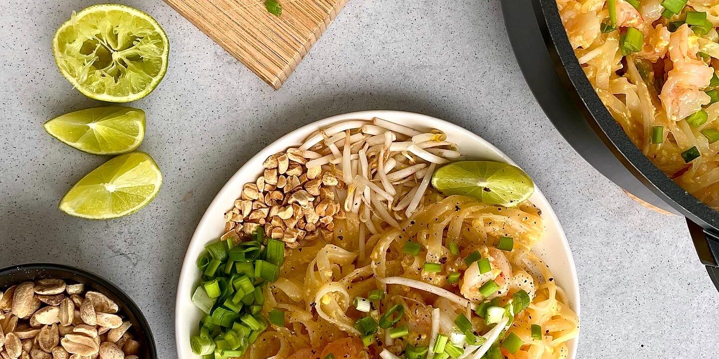 Pad thai z krewetkami