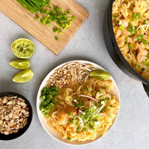 Pad thai z krewetkami