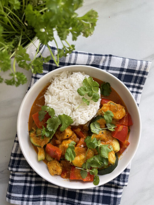 Curry z kurczakiem i warzywami