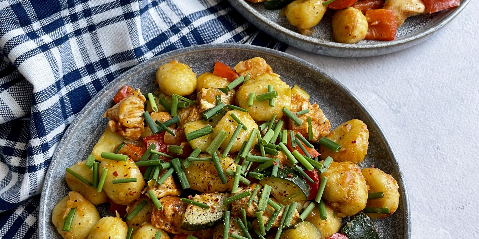 Gnocchi z kurczakiem i warzywami
